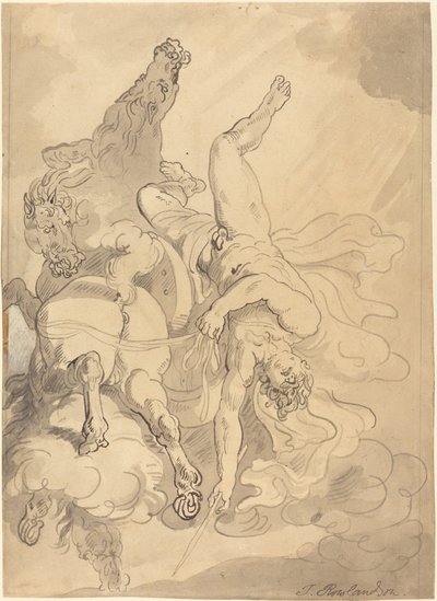 The Fall of Phaeton by Thomas Rowlandson