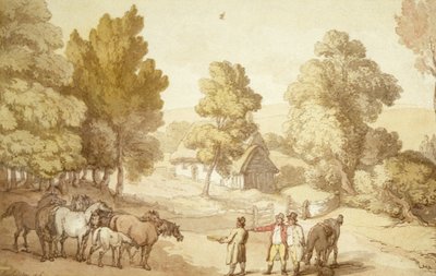 The Horse Trader by Thomas Rowlandson