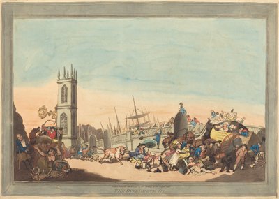 The Overdrove Ox by Thomas Rowlandson