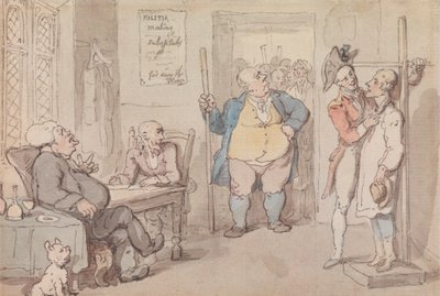 The Recruiting Officer by Thomas Rowlandson