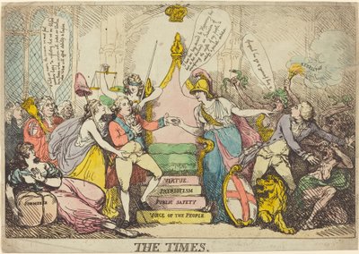 The Times by Thomas Rowlandson