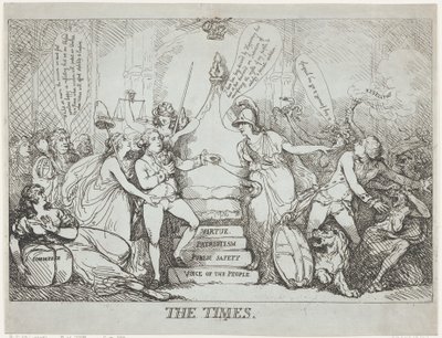 The Times, December 1788 by Thomas Rowlandson
