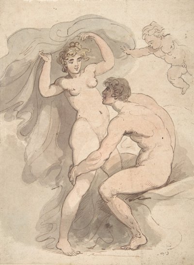 Venus, Anchises and Cupid by Thomas Rowlandson