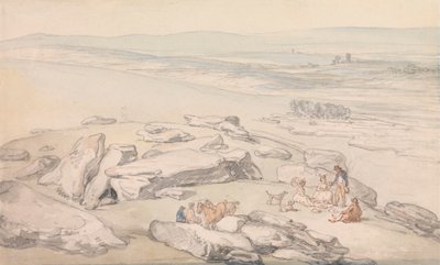 View on Exmoor by Thomas Rowlandson