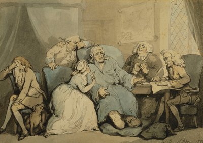 Writing the Will, 1786 by Thomas Rowlandson