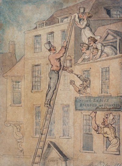Young Ladies Boarded and Educated by Thomas Rowlandson