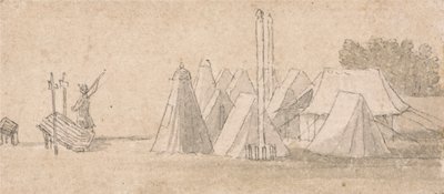 Encampment Scene by Thomas Sandby