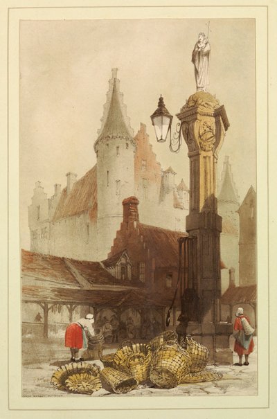 Fish Market, Antwerp by Thomas Shotter Boys