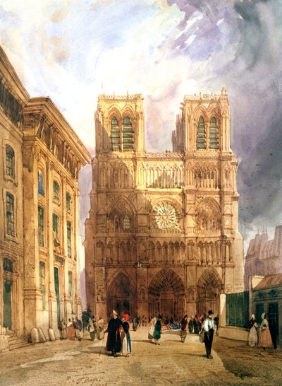 The Cathedral of Notre Dame, 1836 by Thomas Shotter Boys
