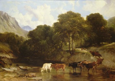 The Watering Place by Thomas Sidney Cooper
