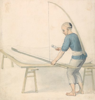 Chinese Youth Weaving by Thomas Stothard