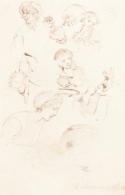 Sheet of Studies by Thomas Stothard