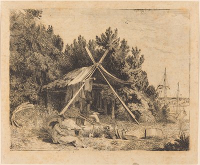The Camp of Stothard, Blake, Ogleby by Thomas Stothard
