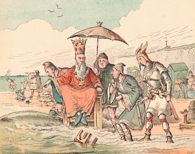 Canute and his Courtiers by Thomas Strong Seccombe