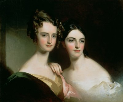 Portrait of Ellen and Mary McIlvaine by Thomas Sully