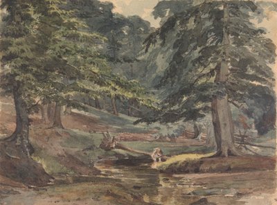 Wooded River Scene by Thomas Sully