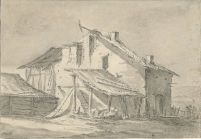 Dilapidated Farmhouse by Thomas Wijck (attributed to)