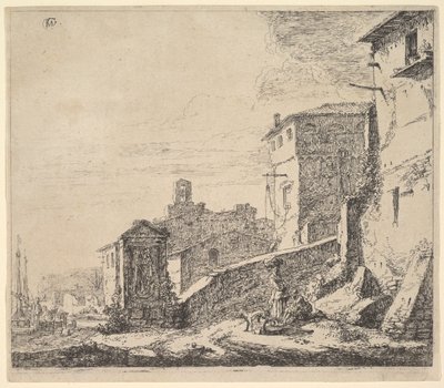 A Woman Standing by a Seated Man by Thomas Wijck