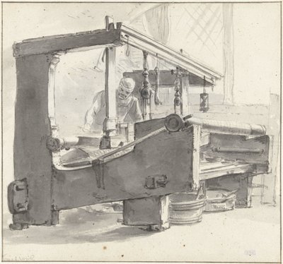 A Weaver at Work by Thomas Wijck