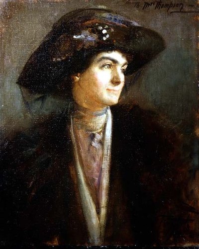 Bust Portrait of Mabel Persis by Thomas William Roberts