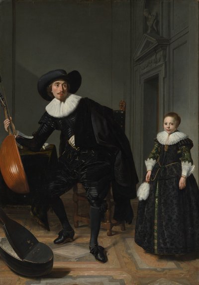 A Musician and his Daughter by Thomas de Keyser