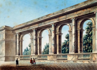 View of an Arched Gallery, c. 1791-c. 1794 by Thomas de Thomon