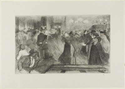 Dance Hall by Théophile Alexandre Pierre Steinlen