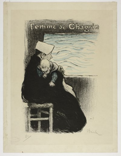Woman of Sorrow by Théophile Alexandre Pierre Steinlen