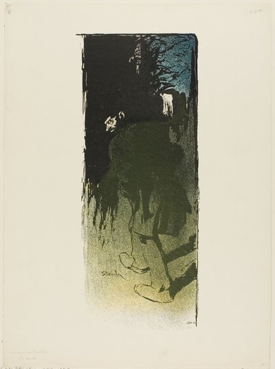 The Night by Théophile Alexandre Pierre Steinlen