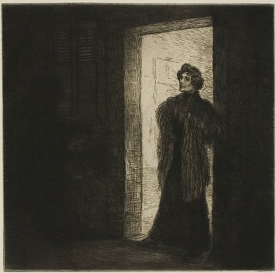 On the Threshold by Théophile Alexandre Pierre Steinlen