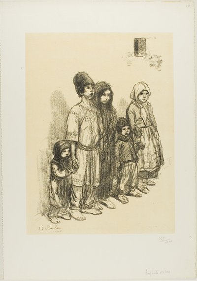 Serbian Children by Théophile Alexandre Pierre Steinlen