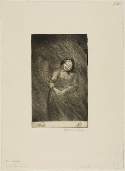 The Old Chatterer by Théophile Alexandre Pierre Steinlen