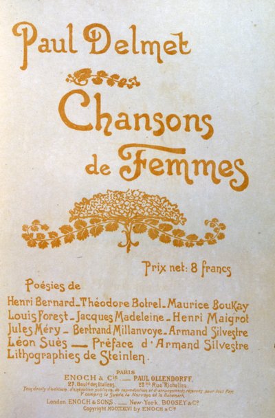 Songs of Women by Théophile Alexandre Steinlen