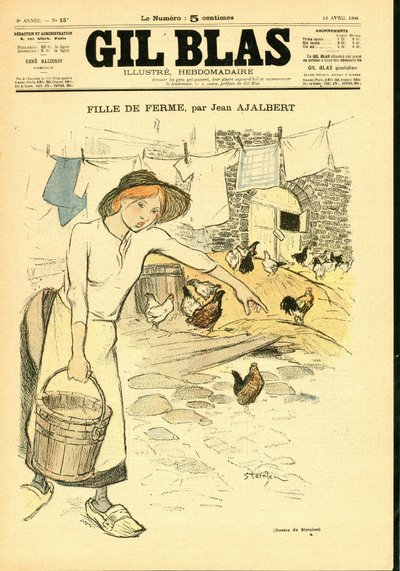 Cover of Gil Blas by Théophile Alexandre Steinlen