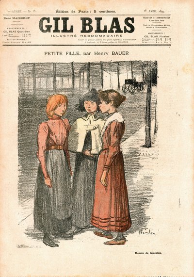 Cover of Gil Blas by Théophile Alexandre Steinlen