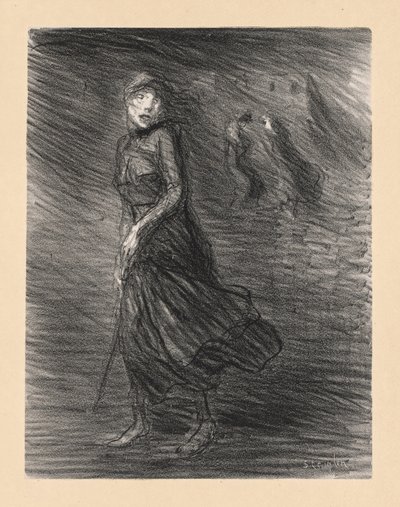 In the Street by Théophile Alexandre Steinlen