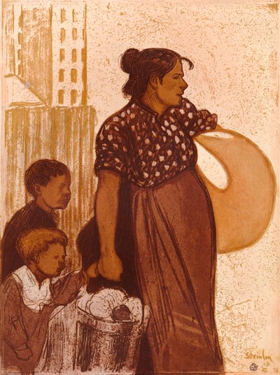 The Laundress, c1900 by Théophile Alexandre Steinlen