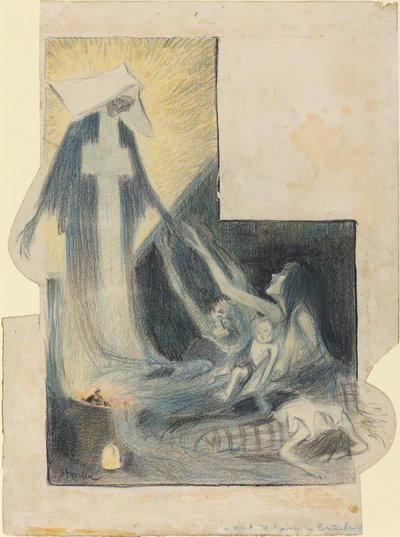 The Death of the Poor - Baudelaire by Théophile Alexandre Steinlen