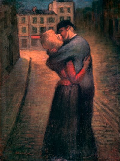 The Kiss, c1879-1923 by Théophile Alexandre Steinlen