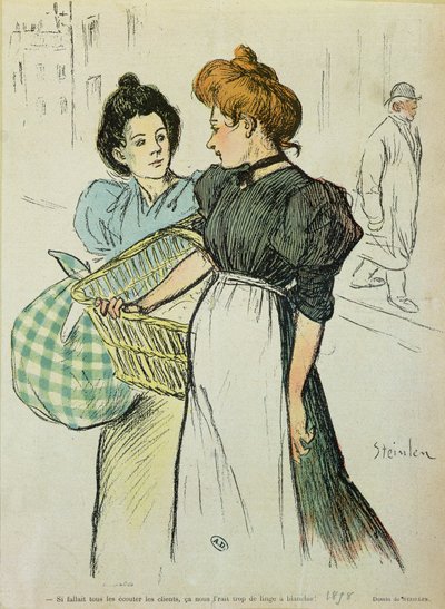 Two Washerwomen, 1898 by Théophile Alexandre Steinlen