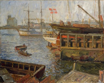 From Nyland, Oslo Harbour by Thorolf Holmboe