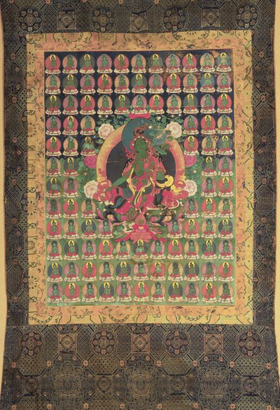 Green Tara by Tibetan School