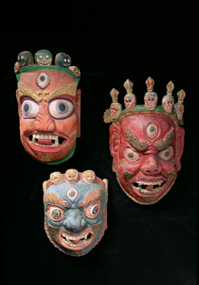 Masks by Tibetan School