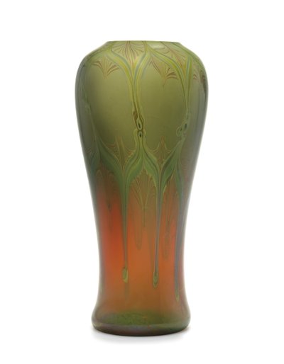 A reactive vase, c.1910 by Tiffany and Company