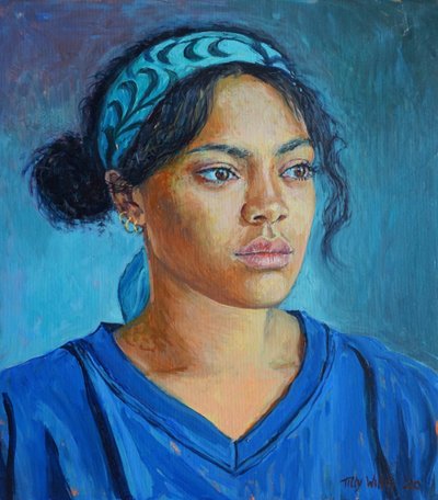 Girl in Blue, 2020 by Tilly Willis