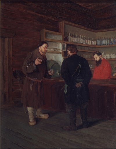 In a Tavern by Timofei Illarionovich Mozgov