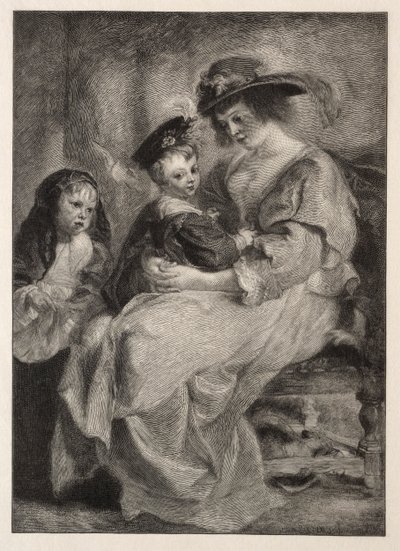 Helen Fourment and her Children, 1894 by Timothy Cole