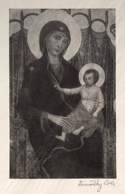 Old Italian Masters: Madonna and Child by Timothy Cole