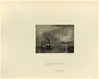 The Fighting Téméraire, from Old English Masters by Timothy Cole