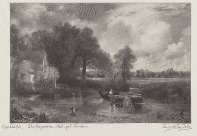 The Haywain by Timothy Cole after John Constable